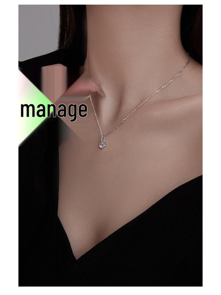 Banyan Tree S925 Silver Elegant Zircon Clavicle Necklace for Women