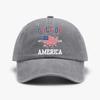 1pc'USA gulf' Vintage Sporty Unisex Baseball Cap Breathable Washed,Adjustable Curved Brim Print for Outdoor Adventures
