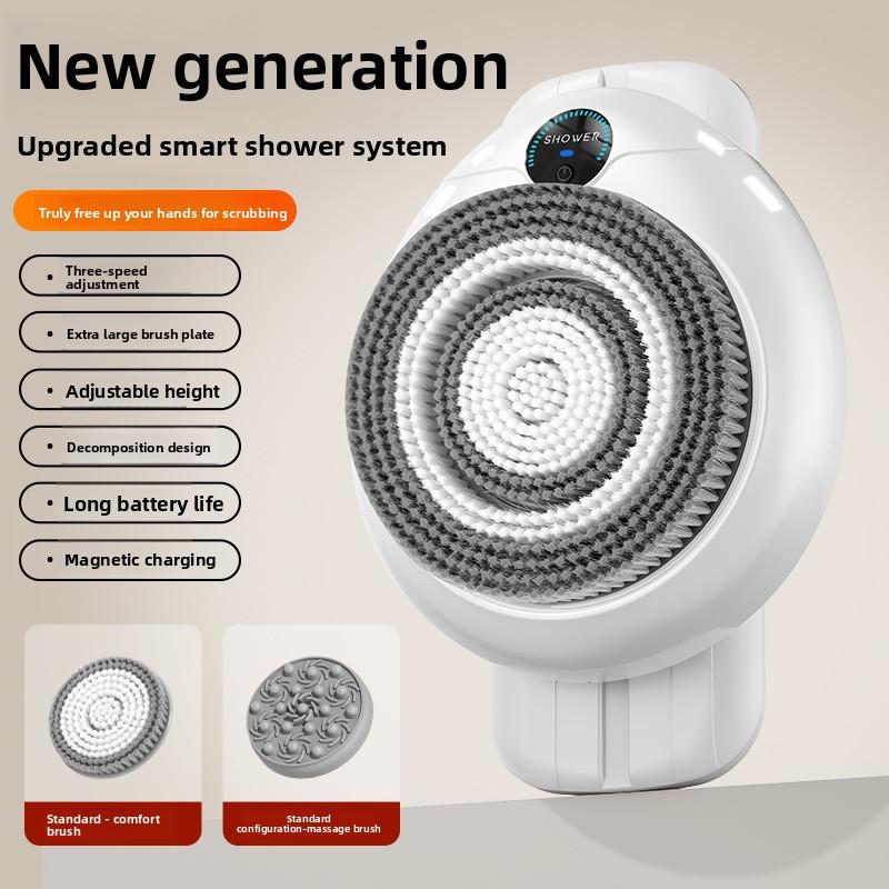 Настенная автоматическая умная машина для мытья тела Мобильная щетка для купания Многофункциональная