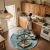Map Anchor,Round Area Rug,Carpet Rug for Living Room Bedroom Sofa Playroom Decor,Non-slip Floor Mat