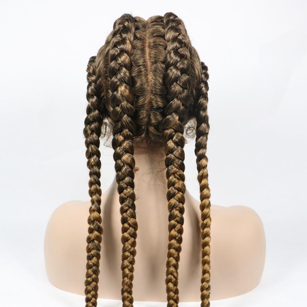 Lace Wig Hair Wig Female Long Hair Chemical Fiber Headgear Braid Wig Braid S