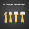 Multi-Size Wallpaper Seam Roller, Non-Slip Handle Wooden & Plastic Pressure Roller For Wallpaper Installation Wall Covering Smoothing Tool