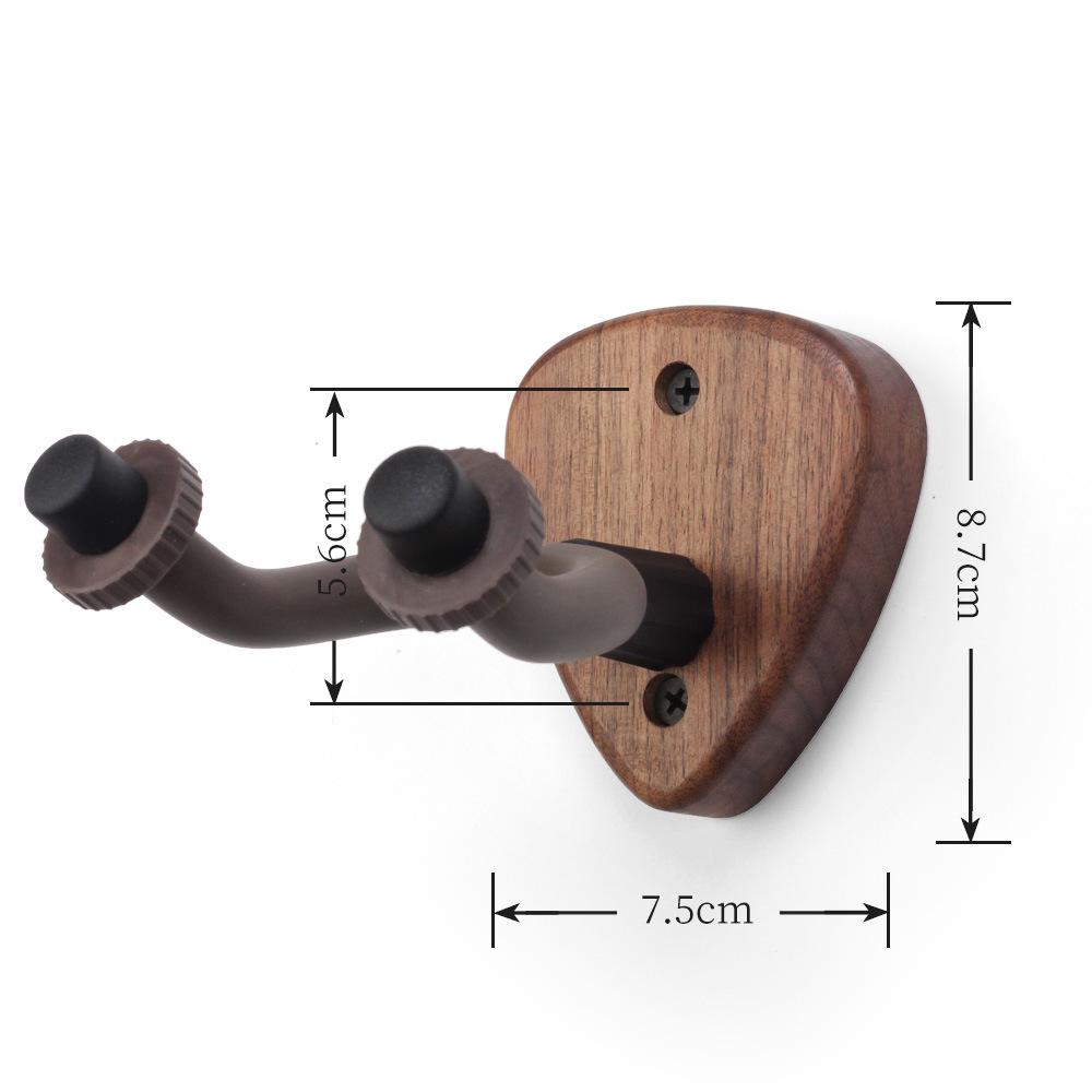 Black Walnut Guitar & Ukulele Wall Hanger
