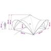 Party Tent Army Green 500 x 500 x 350 cm Polyester and Steel