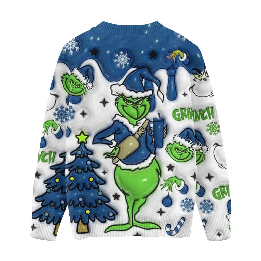 Christmas Day Sweatshirts For Children Boys And Girls Knit Sweater Cute Shirt Fall Crewneck Pullover Tops