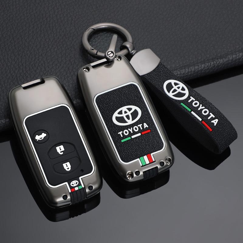 For Toyota 2026 Hot Hub Caps Zinc Alloy Car Smart Remote Key Cover Case Protector Shell For Toyota Camry Highlander Crown Prado