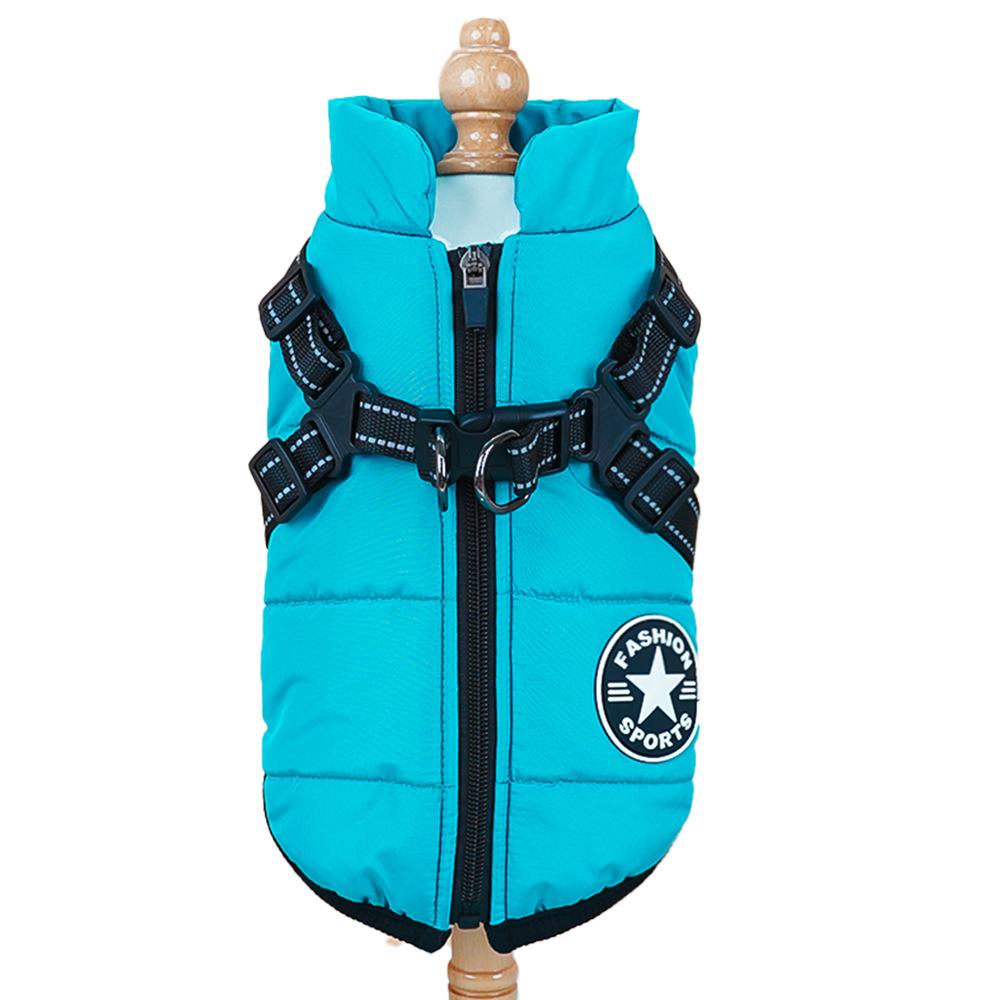 ZC1950 Clothing Clothes Pet Coat Dog Harness with for