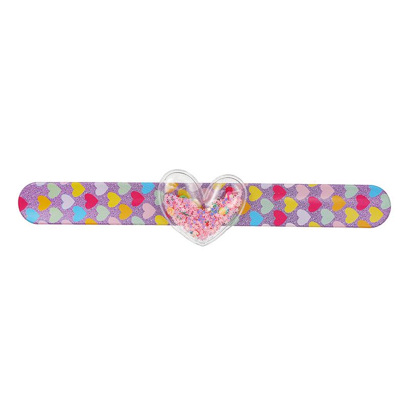 Cartoon Unicorn Slap Bracelet Mermaid Wristband with Sequin Kids Birthday Party Favors Decor Gift for Guest Goodie Pinata Filler