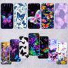 UP22 Colorful Butterfly Transparent Phone Case for Samsung Galaxy A04 A04S A14 A23 A34 A54 M23 M33 M52 M53