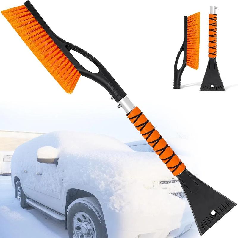 

27 Snow Brush and Ice Scraper, 2-in-1 Detachable Car Snow Removal Tool with Grip, for Cars, Trucks, SUVs Windshield Cleaning