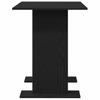 Dining Table Black Oak Look 110 X 60 X 75 Cm Wood Based Material