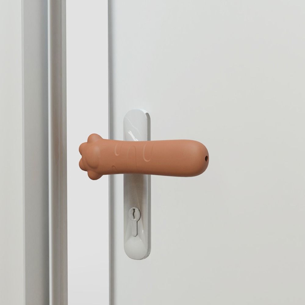 Cat Claw Door Knob Cover Silicone Protective Pad Cute Kids Safety Doorknob Protector  Home