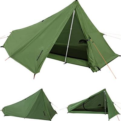 UnderwoodAggregator Lightweight One-Pole Tent - Compact and Easy To Set Up, Perfect for Solo Camping, Touring, Hiking, and Mountaineering, Waterproof