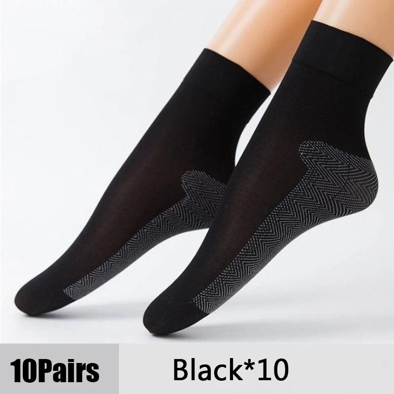 1/10Pairs Womens Anti-Slip Cotton Sock Thin Socks Casual Non-Slip Bottom Splice Spring-Autumn Transparent Ladies Breathable Sock