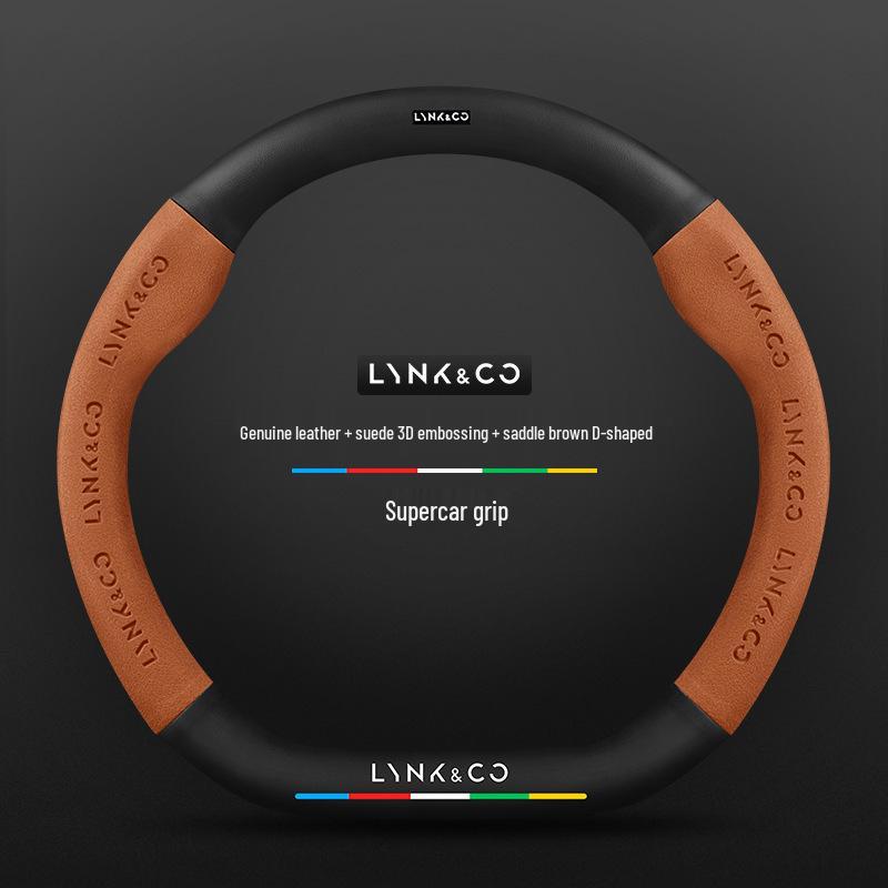 Steering Wheel Cover for Lynk & Co 01/02/03/05/06/09 (2023) - Carbon Fiber, All-Season
