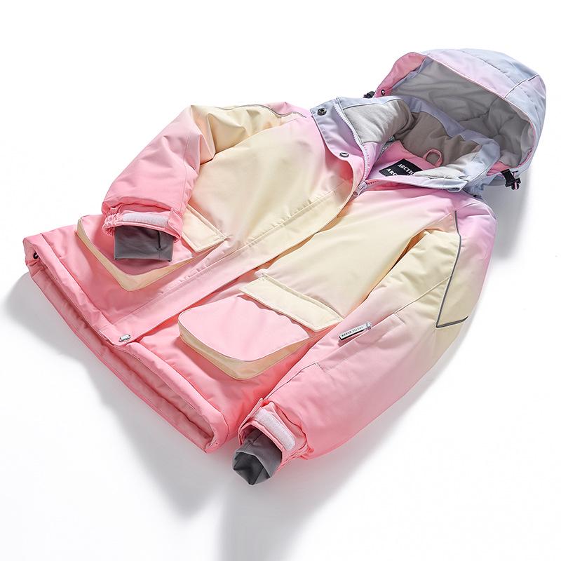 Girls' Winter Ski Suit: Windproof Waterproof Jacket & Pants Set