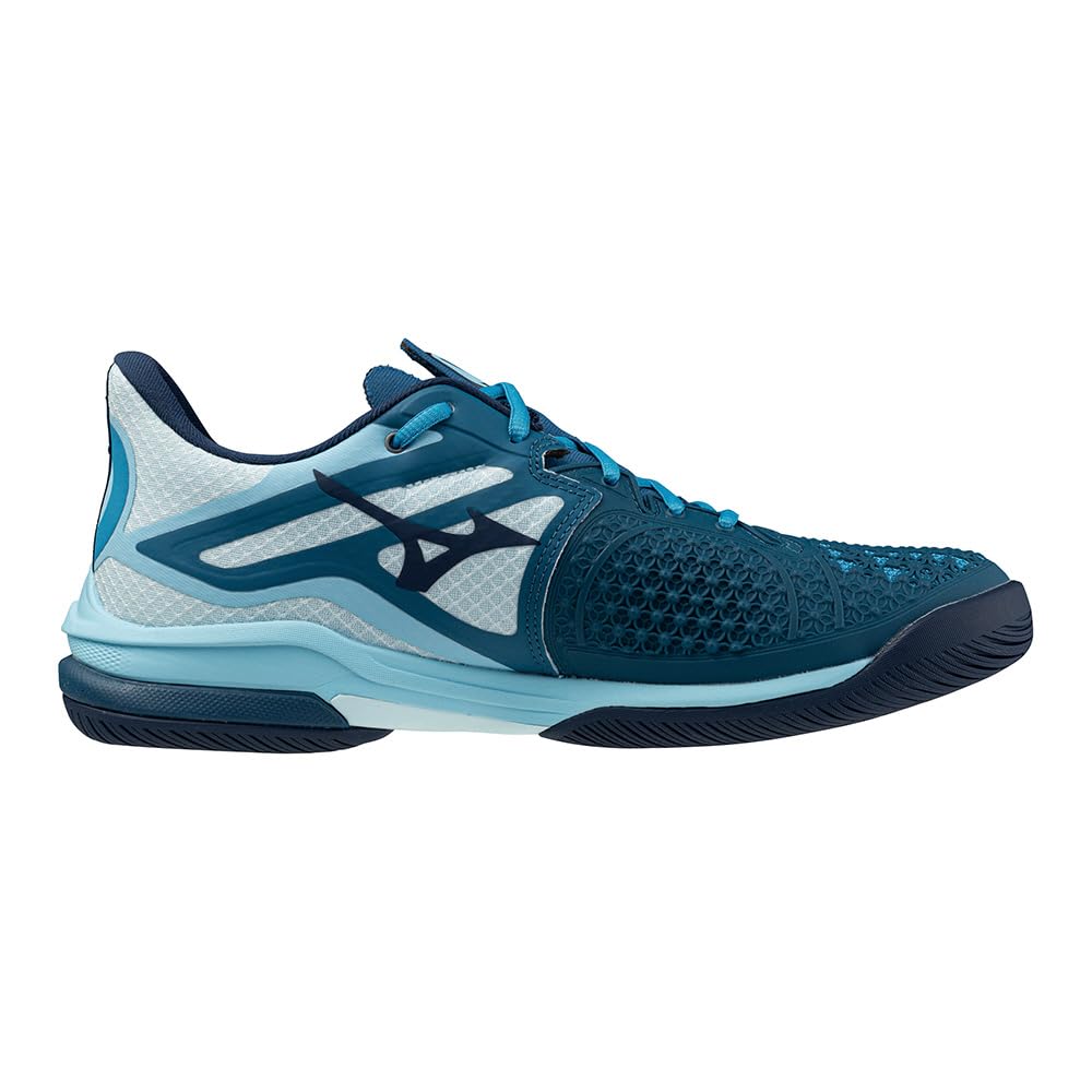 Tennis Shoes Wave Exceed Tour 6 AC Blue Green x White x Turquoise cm 2E [Mizuno] 22.5