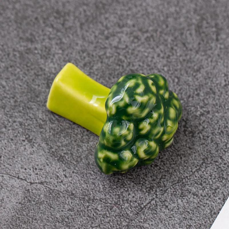 Ceramic Chopstick Holder Japanese Chopsticks Rest Vegetable Fruits Shape Fork Shelf Stand Kitchen Tableware Dining Table Decor