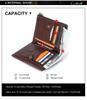 Black Angel RFID Anti-Theft Men's Wallet - Genuine Cowhide, European & American Trend, Zipper Coin Purse.