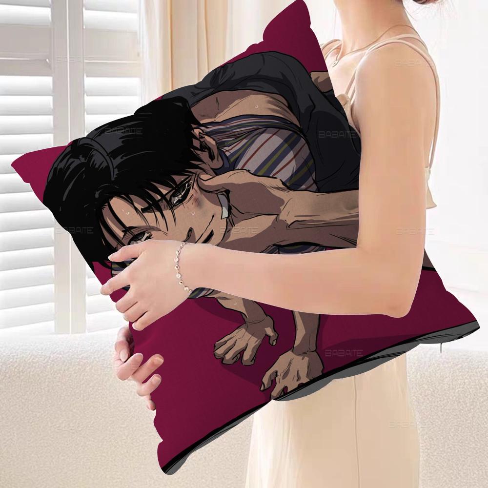 Anime Killing Stalk Decorative Room Aesthetics Pillow Case Home Decor Bedroom Sofa Bed Couch Pillow Cover 45x45