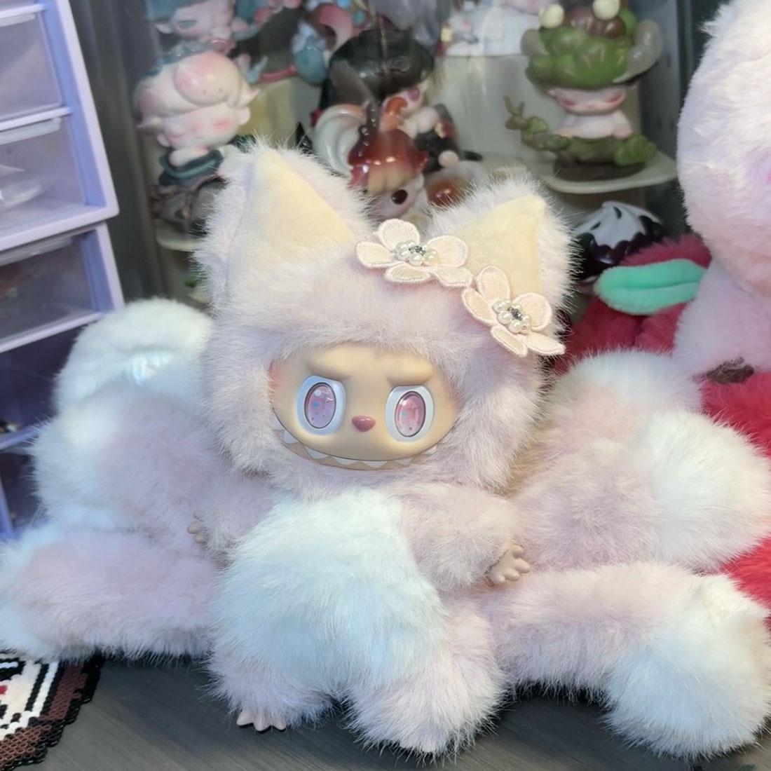 

Лабубу Девятихвостый Лис Кастомизированная Кукла ПВХ Вечеринка Плюшевая Милая Фигурка Брелок Аксессуар для Рюкзака Плюшевая Игрушка Рождественский Подарок