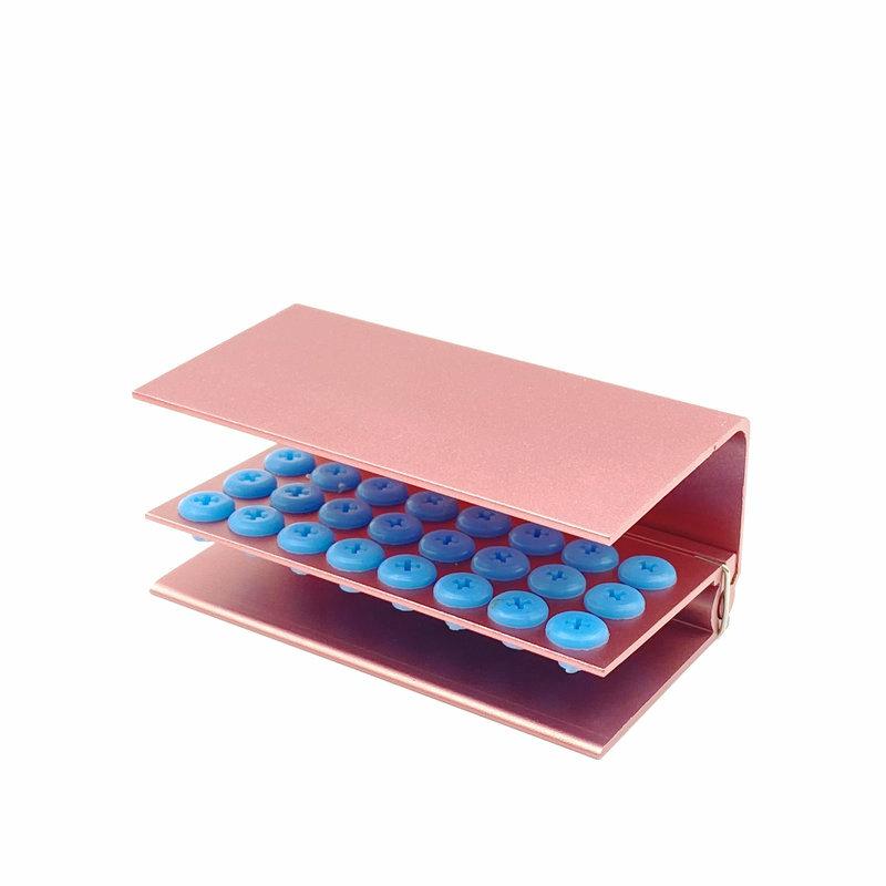 10/16/24 holes Dental Burs Holder Block Case for High Speed Burs& Low Speed Burs Dental Autoclavable Burs Holder