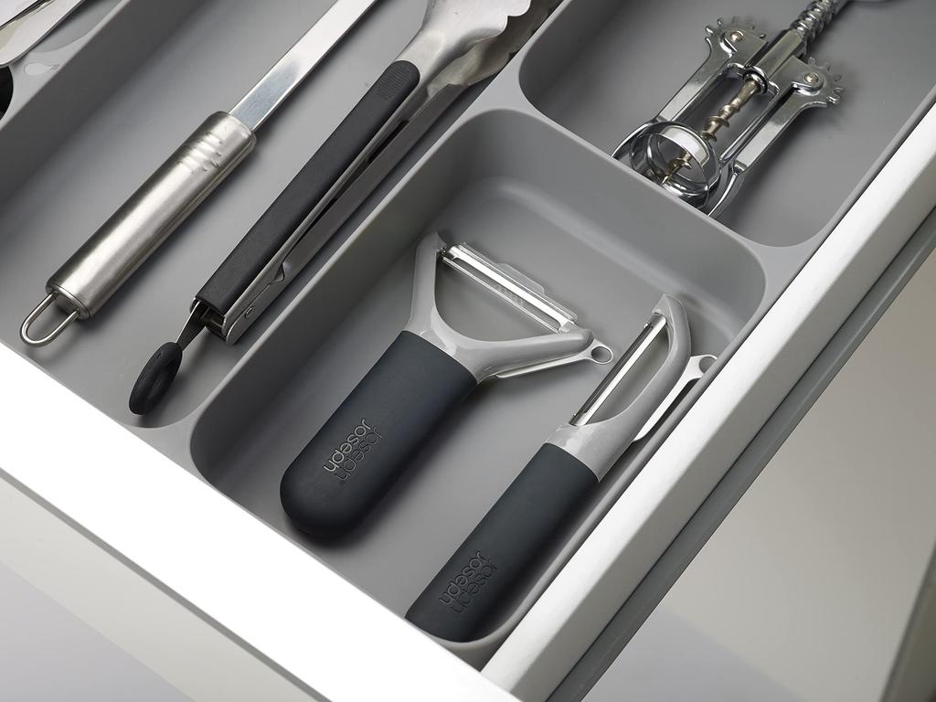 Joseph Joseph Cutlery Case, Tray, Storage, Drawer Organizer, Kitchen Drawer Organization, Large, Gray [Authentic] 85127