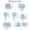 Stampo pratico per accessori artigianali, comodo set di stampi in silicone per realizzare vari progetti di artigianato e gioielli fatti a mano
