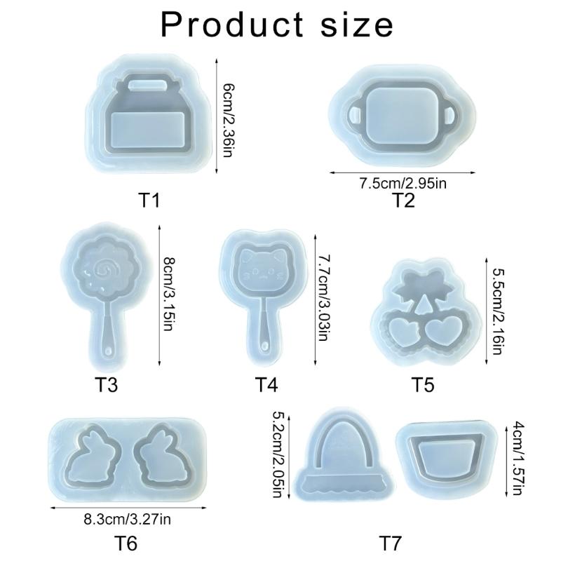 Stampo pratico per accessori artigianali, comodo set di stampi in silicone per realizzare vari progetti di artigianato e gioielli fatti a mano