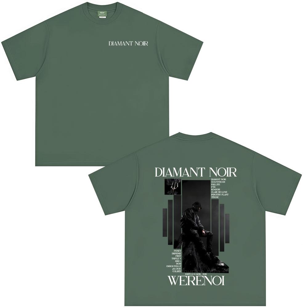 

Hot Sale Rapper WeRenoi DiaUnisext Noir Album Tshirt Unisex Women Hip Hop Fashion Pop Music Tshirt Male Cotton Clorhing Vintage Wears 4XL