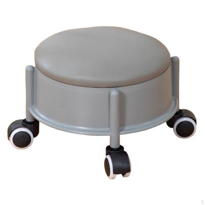 360° Drehbarer Niedriger Rollsitz Hocker Umlenkrollen Rund Modern Universal Schwenkrollen für