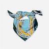 Twill Silk Scarf Woman Melt Painting Square Scarves Wraps Bandana Small Hijab Silk Foulards Tie Headband Neckerchief 53CM