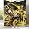 Anime D-Dragon Ball Game Cartoon Flannel Blanket,Ultra Soft Warm Plush Throw for Home Bedroom Bed Sofa Cover Office Camping