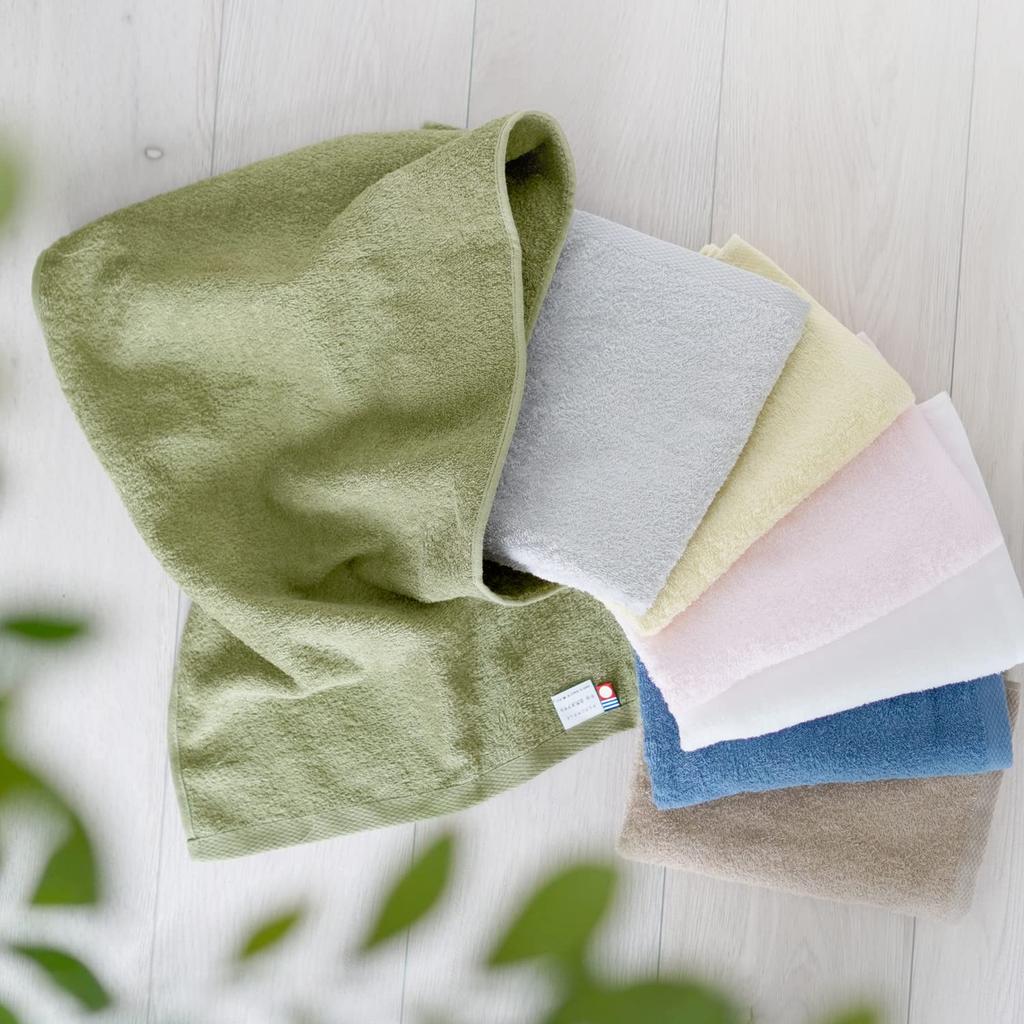 Face Imabari Natural Imabari Towel Made In Quick Room Cotton of [oruta] Towel, Certified, Set, Japan, Thin, Absorbent, Drying, Drying, 100% (Set 10,