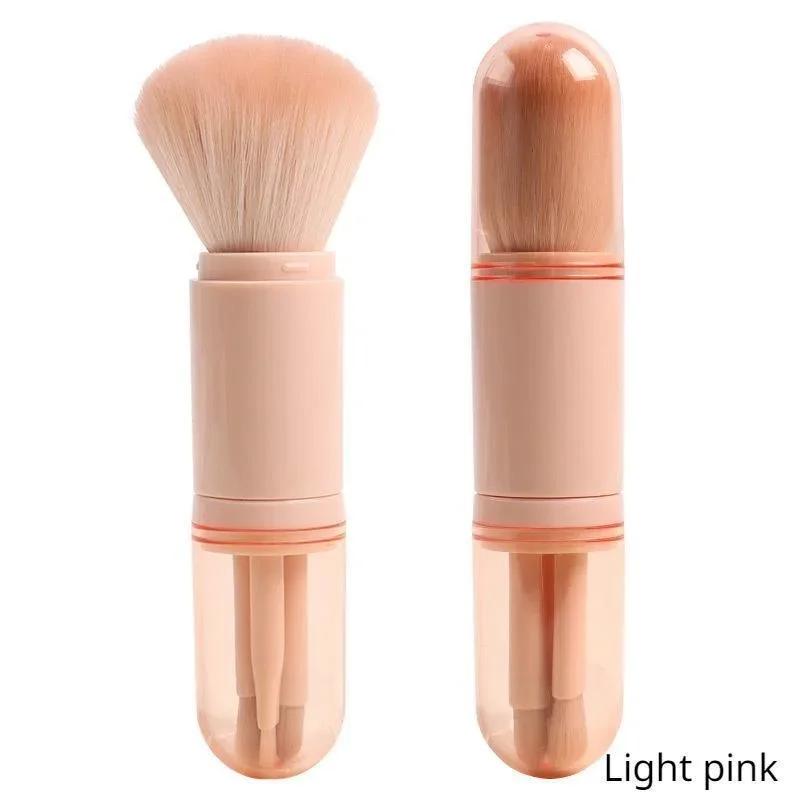 

Дорожная портативная кисть для макияжа Четыре в одном Тени для век Пудра Мини-инструменты для макияжа и красоты Телескопическая кисть для макияжа Макияж LP