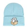 Winter Maltese Knit Hat With Printed Design For Men Women Casual Weather Cold