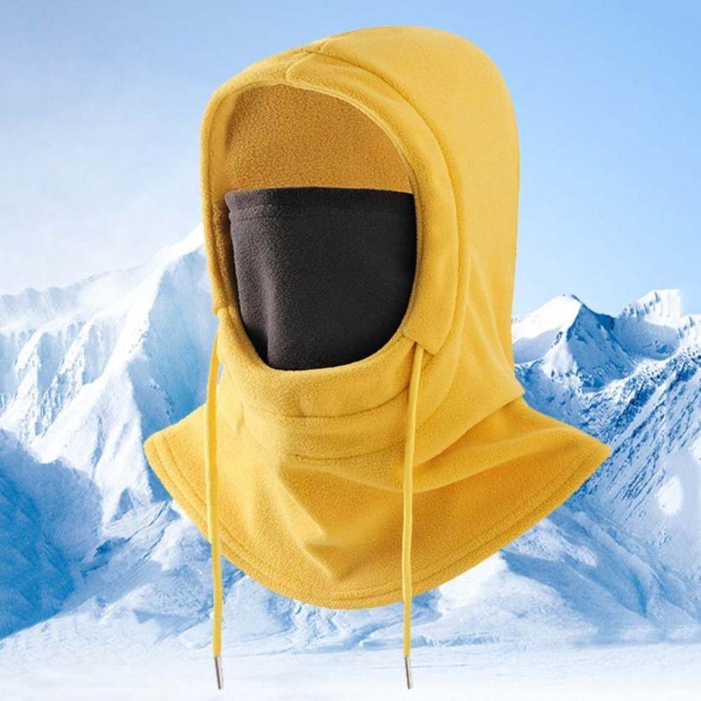 Windproof Fleece Balaclava Hat Thermal Pullover Cap Fashion Masks Hood Beanies  Male