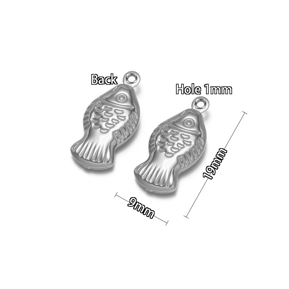 20Pcs Stainles Steel Hollow Ocean Pendants Sea Shells Lobster Starfish Charms DIY Necklace Marine Animal Pendant Jewelry Making