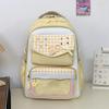Schoolbag female high-value cute primary school students contrasting color backpack Korean version ins college style junior high school backpack