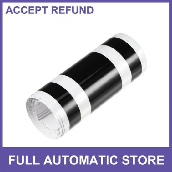 SINGLE Hood Stripe Pattern Sticker Decal for Car Hood 70.87 x3.15  Black