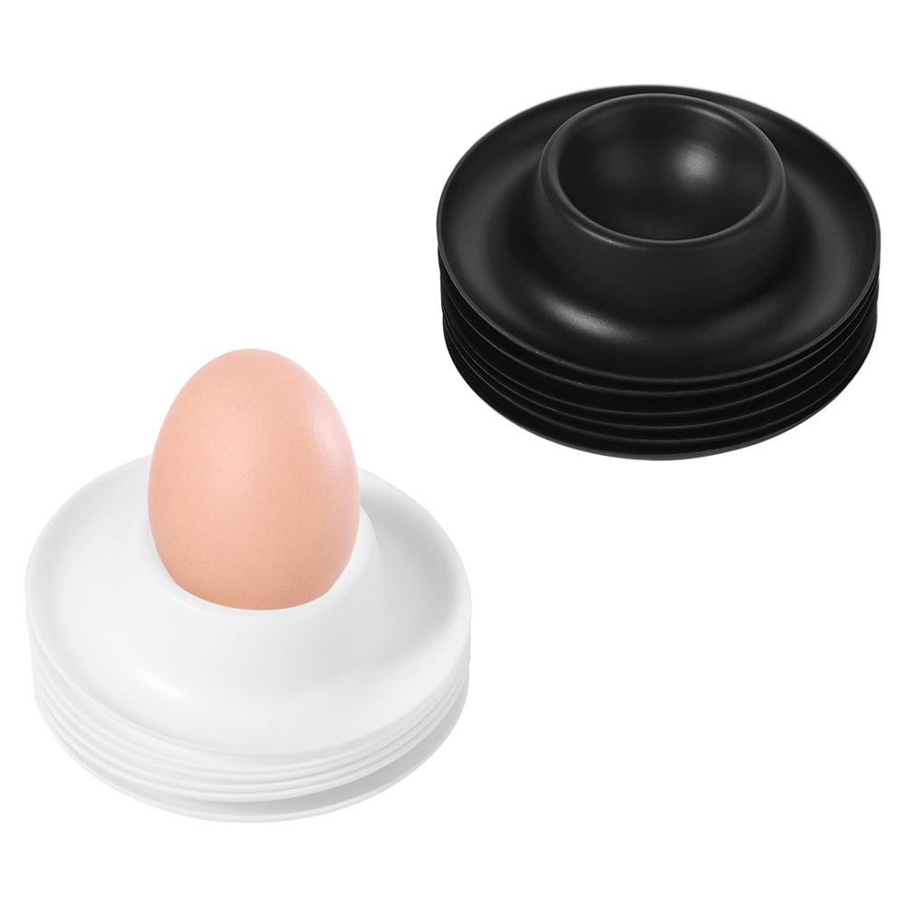 6Pcs Plastic Soft Boiled Egg Rack Creative Egg Storage Tray  Kitchen Storage Supplies