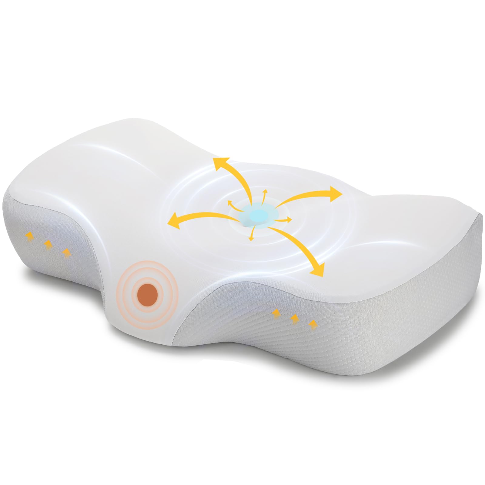 

SIORA Good Sleep No Neck Good Sleep Cvical Good Memory Foam Memory Foam Низкий регулируемый удобный сон на плечах и боку Включает моющуюся подушку серый