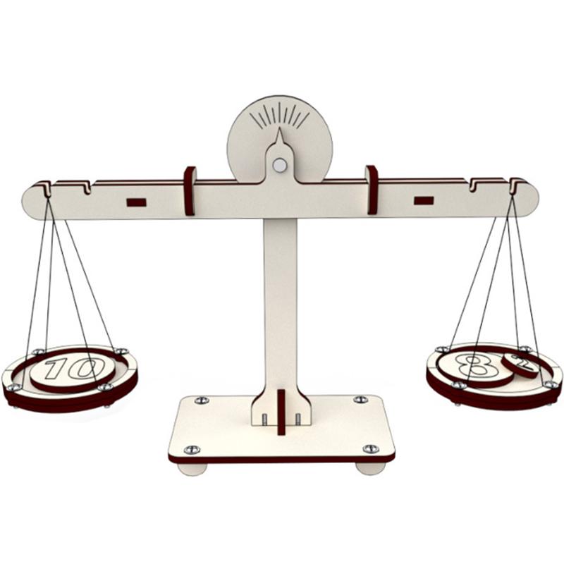Diy Numble Balance Scale Model Kid Stem Technology Science Toys Experimental Tool Kit Teaching Aids For Kid Learning Educational