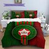 Biancheria da letto con motivo della Nazionale del Marocco Decorazione per la casa Regalo di compleanno (1 * copripiumino + 2 * federa, senza nucleo)