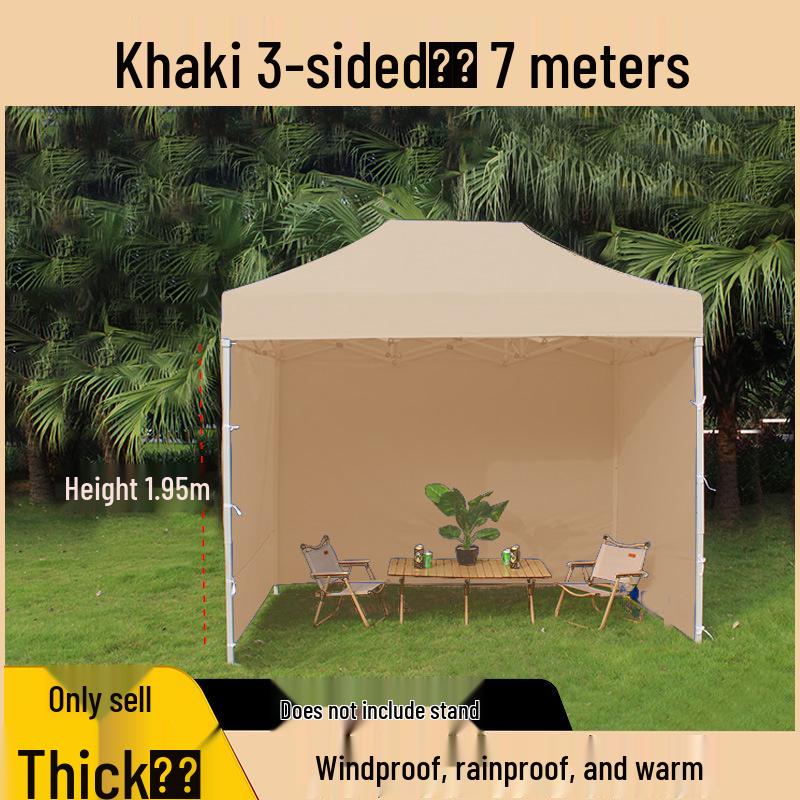 Transparent Tent Side Panel: Windproof & Waterproof Outdoor Canopy Enclosure with Thick Fabric and Durable Edging