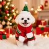 2Pcs/Set Winter Dog Scarf Collar Christmas Cat Scarf Hat Cute Pet Neck Warmer  for Puppy Kitten