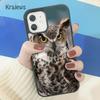 Animal Owl Eyes Soft Phone Case Cover For iPhone 17 Air 16 15 14 plus 11 12 13 pro max coque Shell Fundas