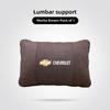 Car Logo Neck Pillow & Lumbar Support Set Breathable Headrest Cushion For Chevrolet Cruze Malibu Colorado Equinox Spark Keychain