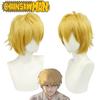 Man Denji Cosplay Wig Soft High Temperature Fiber Adjustable Head Size