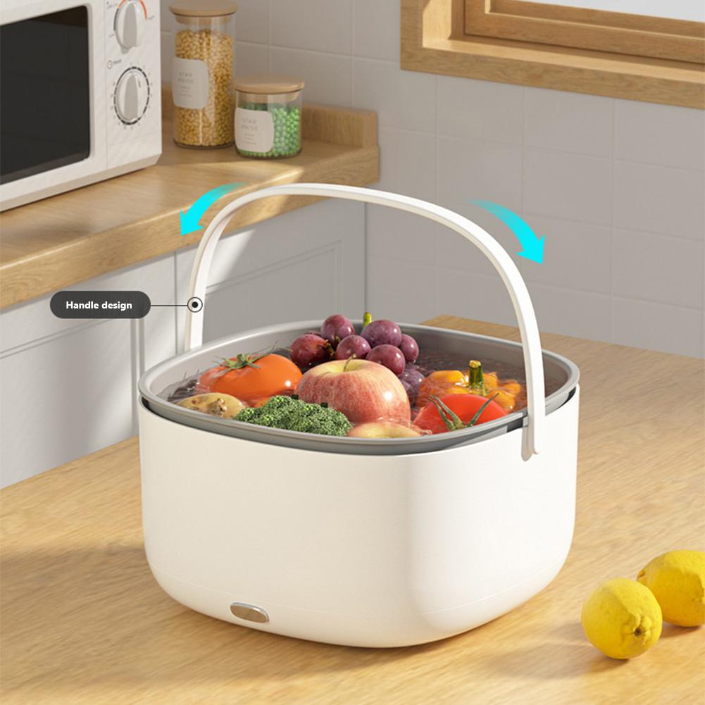 

Ultrasound Fruits Cleaning Machine with Handle Electric Vegetable Washers Wireless Kitchen Gadgets for Tableware Bottles China Mainland